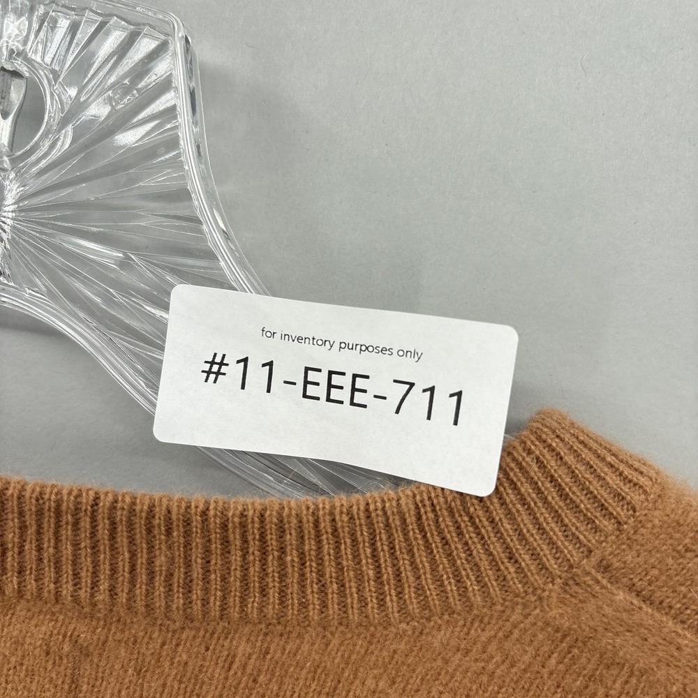 Naadam Sweater Womens Medium Brown 100% Cashmere Crewneck Raglan Knit Pullover - Picture 12 of 12